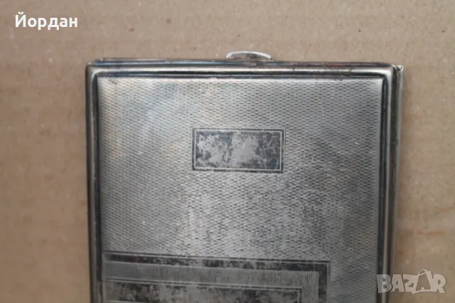 Посребрена табакера, снимка 2 - Антикварни и старинни предмети - 47549388