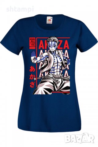 Дамска тениска Demon Slayer Akaza,Анимация,игра,Празник,Повод., снимка 7 - Тениски - 38057677