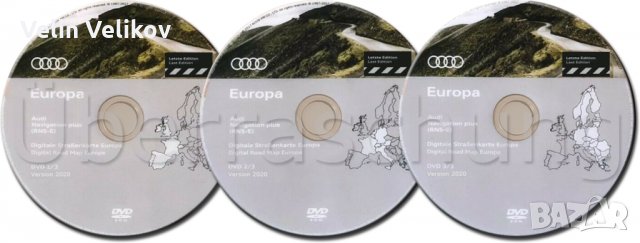АУДИ/AUDi навигационен диск карта за RNS-E 2020 год, снимка 4 - Навигация за кола - 30180635