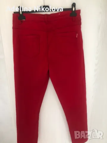 Панталон наситено червен цвят, снимка 4 - Панталони - 49751496