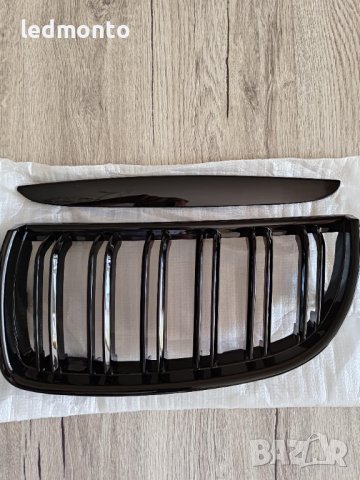 Двойни Черни Бъбреци за BMW E90 бъбреци Е90 Е91 bmw e90, снимка 4 - Части - 42141510