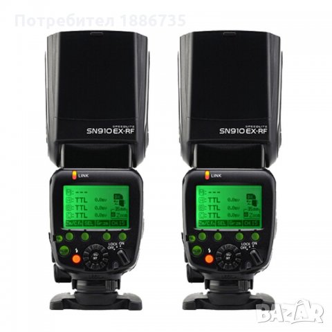 1 контролер Shanny SN910TX 2.4G и 2 светкавици/master/ SHANNY SN910EX-RF i-TTL 1/8000s.за Nikon  , снимка 12 - Светкавици, студийно осветление - 31422300