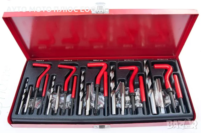 Комплект за възстановяване на резби M5/M6/M8/M10/M12 - 131 части., снимка 10 - Аксесоари и консумативи - 47466424