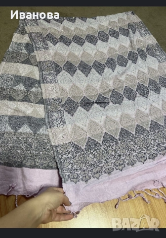 Голям кашмирени шал с кристали, снимка 4 - Други - 52896563