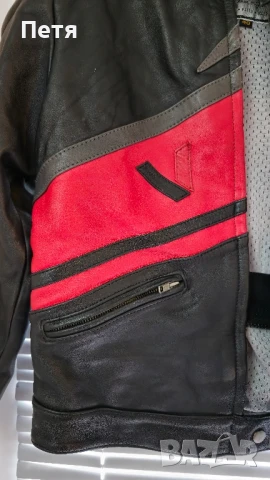 Винтидж кожено мото яке Vanucci moto, снимка 3 - Якета - 51050907