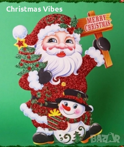 Коледен стикер за стъкло – празничен блясък за вашия дом, снимка 6 - Декорация за дома - 52095303