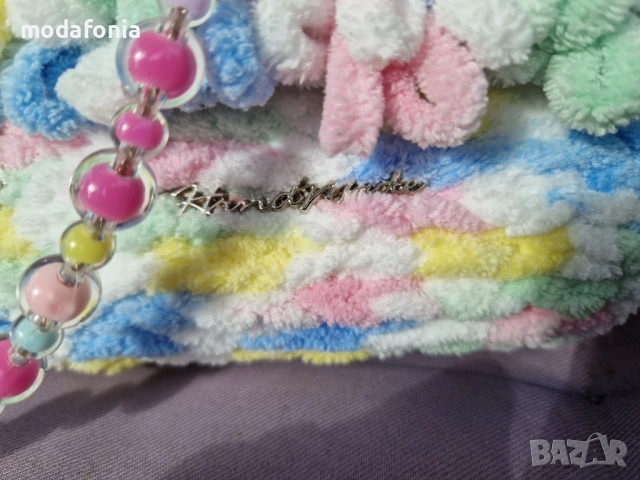 Ръчно изработена чанта CANDY и скрънчи, снимка 10 - Чанти - 51707492