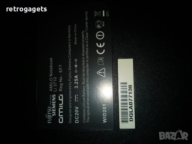 Fujitsu Siemens amilo notebook li3710, снимка 3 - Лаптопи за дома - 37820636