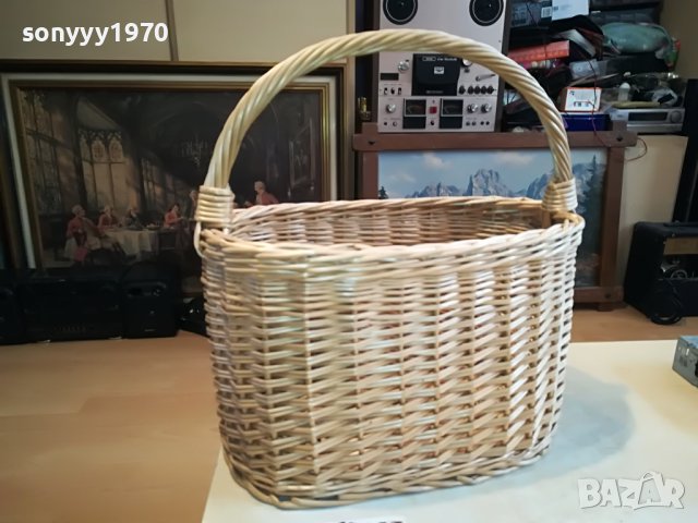 ПЛЕТЕНА КОШНИЦА ВНОС ОТ ГЕРМАНИЯ 1604231929, снимка 3 - Колекции - 40383371