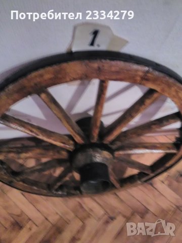 Колела от голяма каруца, стара дървена коларска изработка., снимка 4 - Антикварни и старинни предмети - 37068572