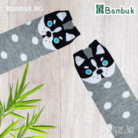 Дамски чорапи за весело настроение “Сладки кученца”, снимка 12 - Други - 52577770