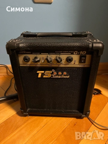 Електрическа китара + усилвател с дисторшън, снимка 7 - Китари - 53234621