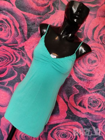 H&M Зелен тюркоазен потник туника С, снимка 1