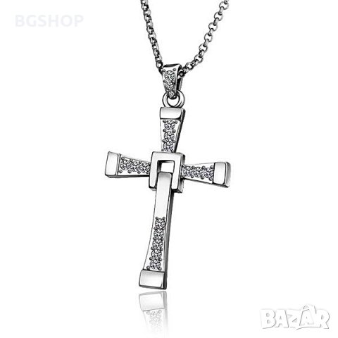 Кръст колие Вин Дизел ХХХ – Бързи и Яростни - Silver, снимка 4 - Колиета, медальони, синджири - 30296089