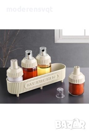 Комплект за подправки оливерник 5 части, снимка 2 - Органайзери - 37430914