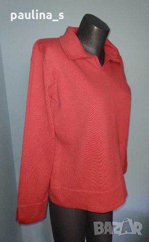 Дизайнерски памучен пуловер "Liz Claiborne"® / голям размер , снимка 3 - Блузи с дълъг ръкав и пуловери - 30462760