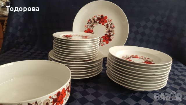 Порцеланов сервиз за хранене- Бавария -29 части., снимка 6 - Сервизи - 33974848