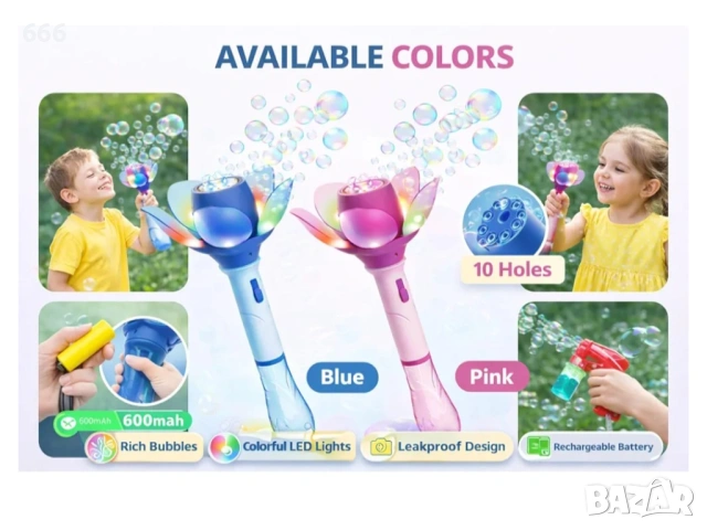 Автоматичен пистолет за балончета, снимка 2 - Други - 54088634