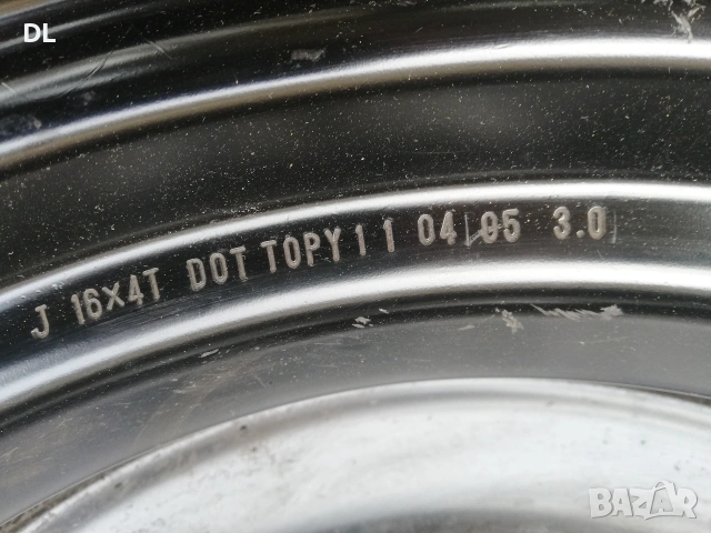 Патерица Резервна гума 16 5х114.3, 16 5x114.3 Тойота, Дачия Хонда,Хюндай,Мазда,Кия,Лексус,Нисани , снимка 4 - Гуми и джанти - 50574714