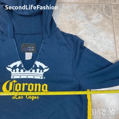 Дамска блуза с качулка  Corona Extra Las Vegas Vintage, размер S, снимка 4 - Блузи с дълъг ръкав и пуловери - 53101984