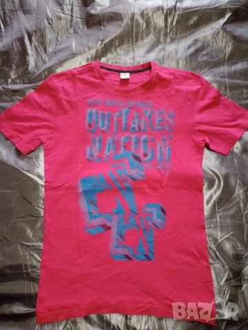 S. Olivier M,L-Нова оригинална тениска в розово с надписи, снимка 5 - Тениски - 37545948