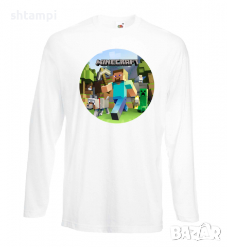 Мъжка тениска майнкрафт Minecraft 4,Minecraft,Игра,Забавление,подарък,Изненада,Рожден Ден., снимка 18 - Тениски - 36495070