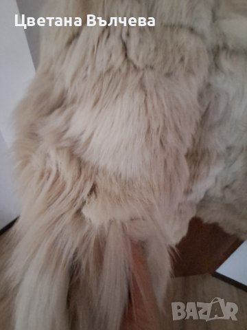 Зимно палто естествен косъм лисица, снимка 4 - Палта, манта - 42851610