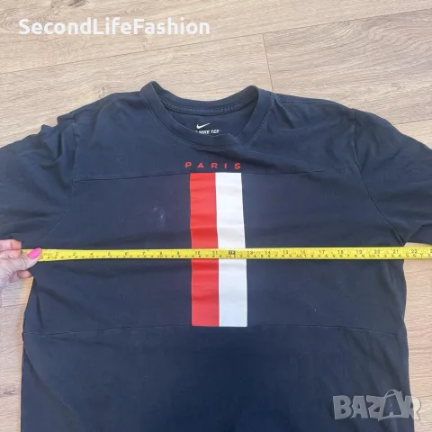 Мъжка тениска Nike Tee Paris черна размер L, снимка 5 - Тениски - 55817533