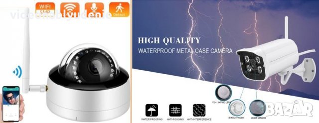 WI-Fi Super UltraHD 4K H.265X+AI Безжична Водоустойчива IP Камера Sony IMX335 Микрофон Карта Слот