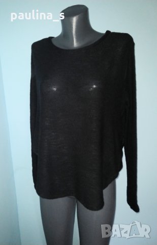 Мрежеста блуза тип туника / пуловер със заоблени долни части "H&M" devided