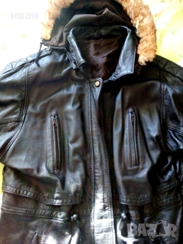 Дълго дамско яке естествена кожа размер L