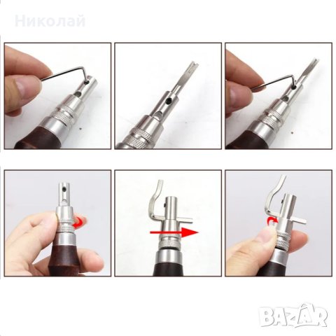 Комбиниран сарашки инструмент , инструмент за обработка на кожа , инструменти, снимка 3 - Други инструменти - 42897413