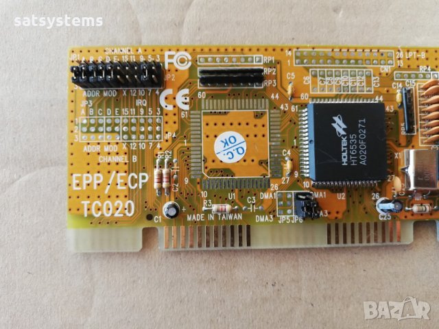 Holtek EPP/ECP TC020 Parallel ISA Interface Card, снимка 6 - Други - 35481190