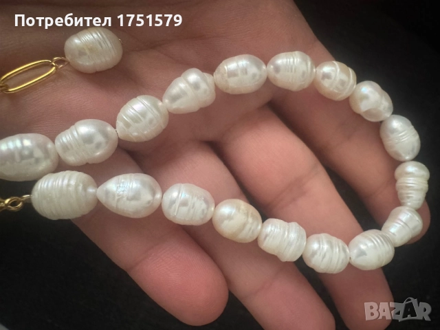 Нова гривна за крак с естествени перли, снимка 8 - Гривни - 52145474