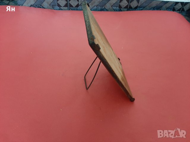  Стара Автентична Дървена Стойка за Огледало/Съкло от 1940-те 