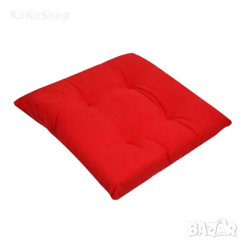 Червена възглавница  за стол-38х38х5 см./декоративна възглавница