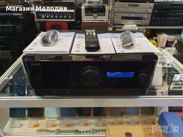 Ресийвър YAMAHA RX-V4A 5.1 Като нов. Дистанционно. Пълен комплект. WiFi и Bluetooth
