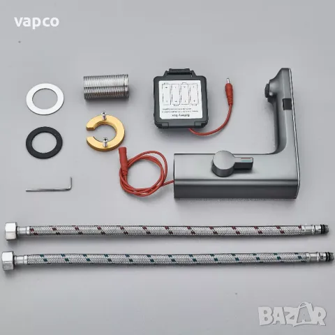 Модерен сензорен LED смесител за баня с дисплей W89, снимка 13 - Смесители - 48759475