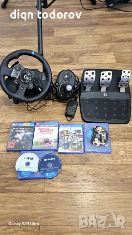 Продавам комплект logitech g923 +игри , снимка 2 - Други игри и конзоли - 55850087