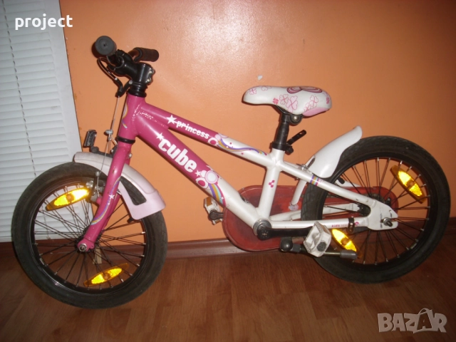 CUBE 16" USA АЛУМИНИЕВ  детски велосипед,колело +спомагателни.Идеален., снимка 2 - Детски велосипеди, триколки и коли - 48952664