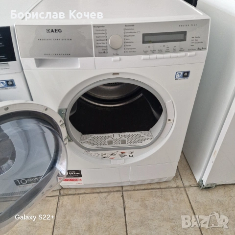 Кондензна сушилня с термопомпа 8кг.А+++ AEG , снимка 4 - Сушилни - 54201774