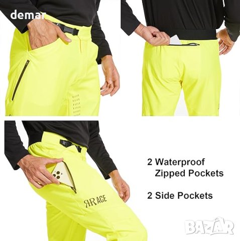 REYSHIONWA Водоустойчиви дишащи панталони MTB - черен цвят, снимка 4 - Спортна екипировка - 42464680