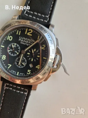 LUMINOR PANERAI Daylight, quartz chronograph, каса 44мм, японски кварцов механизъм, снимка 7 - Мъжки - 56215250