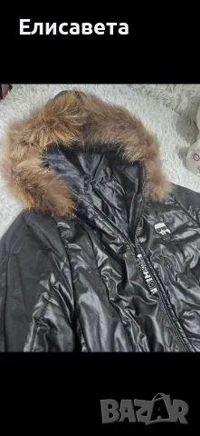 Дамско зимно модерно дълго яке Карл, снимка 15 - Якета - 40636874