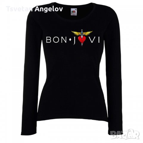 Дамска тениска BON JOVI 4, снимка 1 - Тениски - 32036692