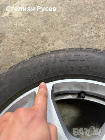 4бр алуминиеви  джанти за  AUDI A6  / 16 цола с зимни гуми TIGAR WINTER  225 55 16 -цена 600 лв или , снимка 4 - Гуми и джанти - 52142146