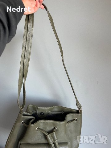 Тъмнозелена дамска чанта, снимка 5 - Чанти - 42862865