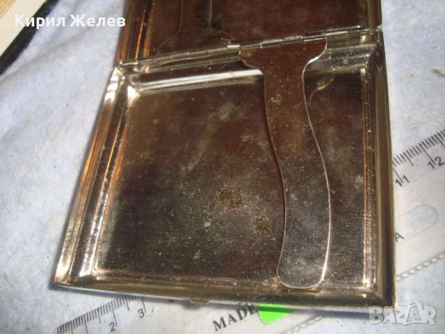 СТИЛНА ВИНТИДЖ СРЕБРИСТА РЕТРО СТИЛ ТАБАКЕРА 32192, снимка 4 - Табакери - 38288950