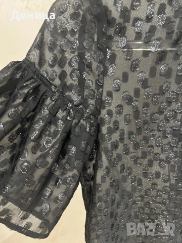 Официална лъскава блуза, снимка 2 - Блузи с дълъг ръкав и пуловери - 52479701