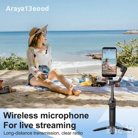 Безжични микрофони H63 – 2 броя, USB-C, шумопотискане, снимка 2 - Микрофони - 56017863